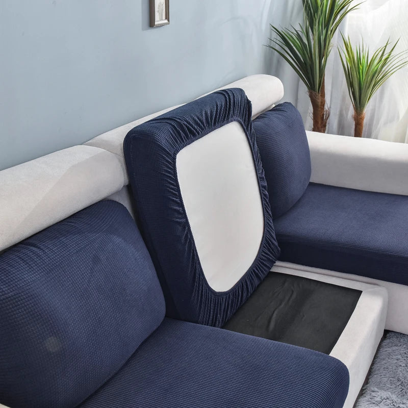 The Ribbed Stretch Cushion Cover