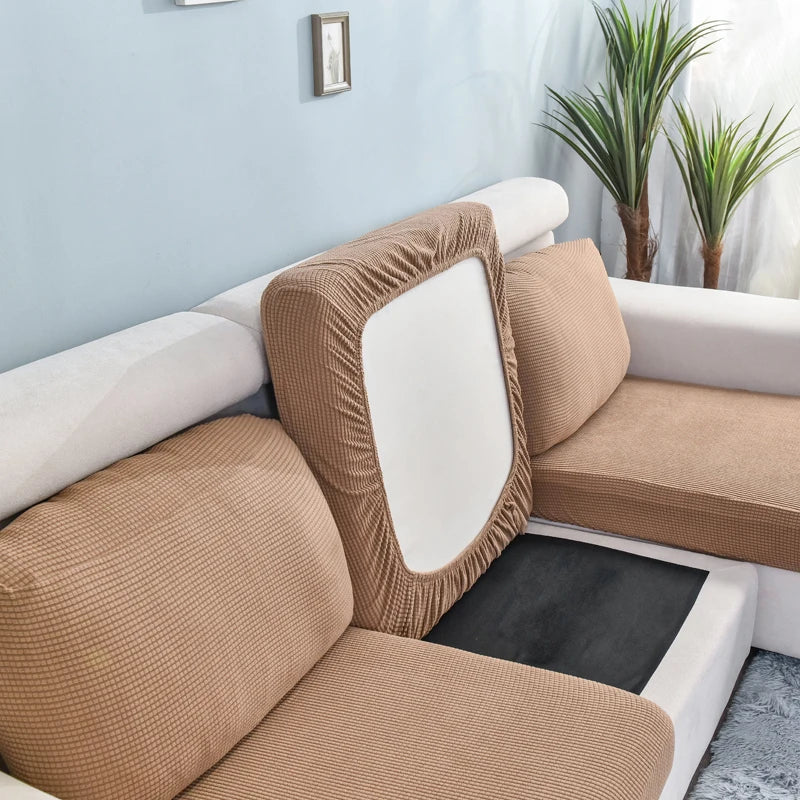 The Ribbed Stretch Cushion Cover
