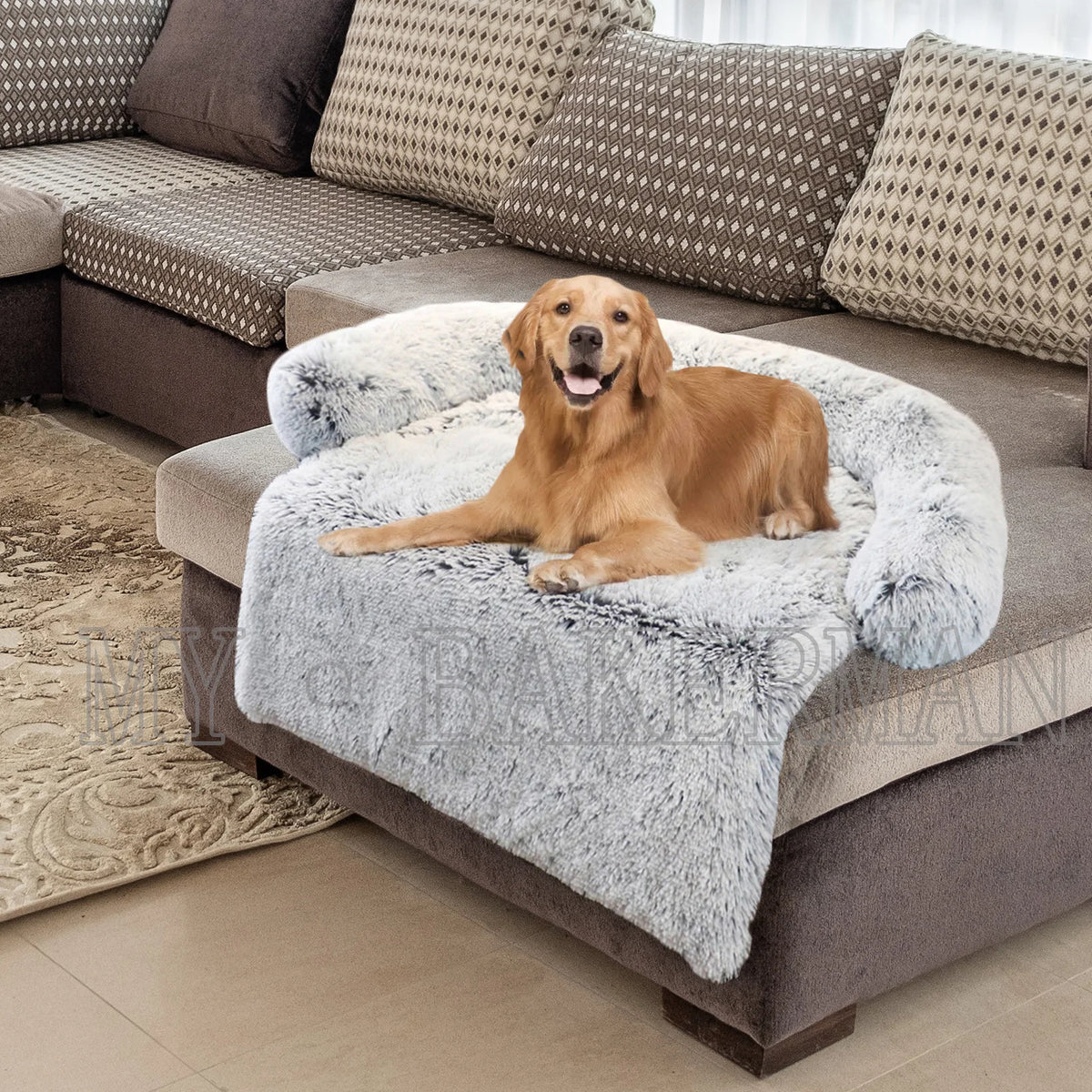 The Drape Plush Bolster Bed