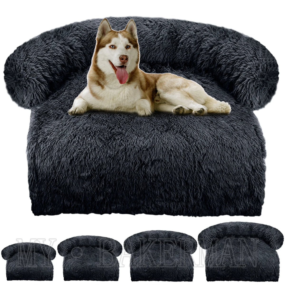 The Drape Plush Bolster Bed