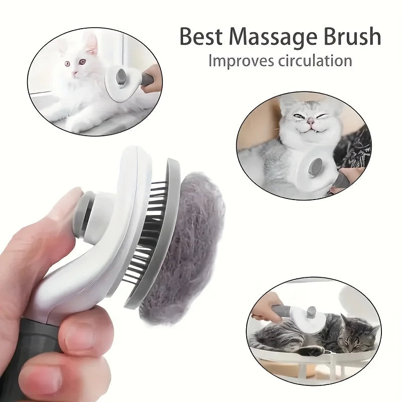 The Shedding Brush — Self-Cleaning