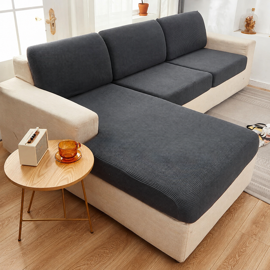 The Ribbed Stretch Cushion Cover
