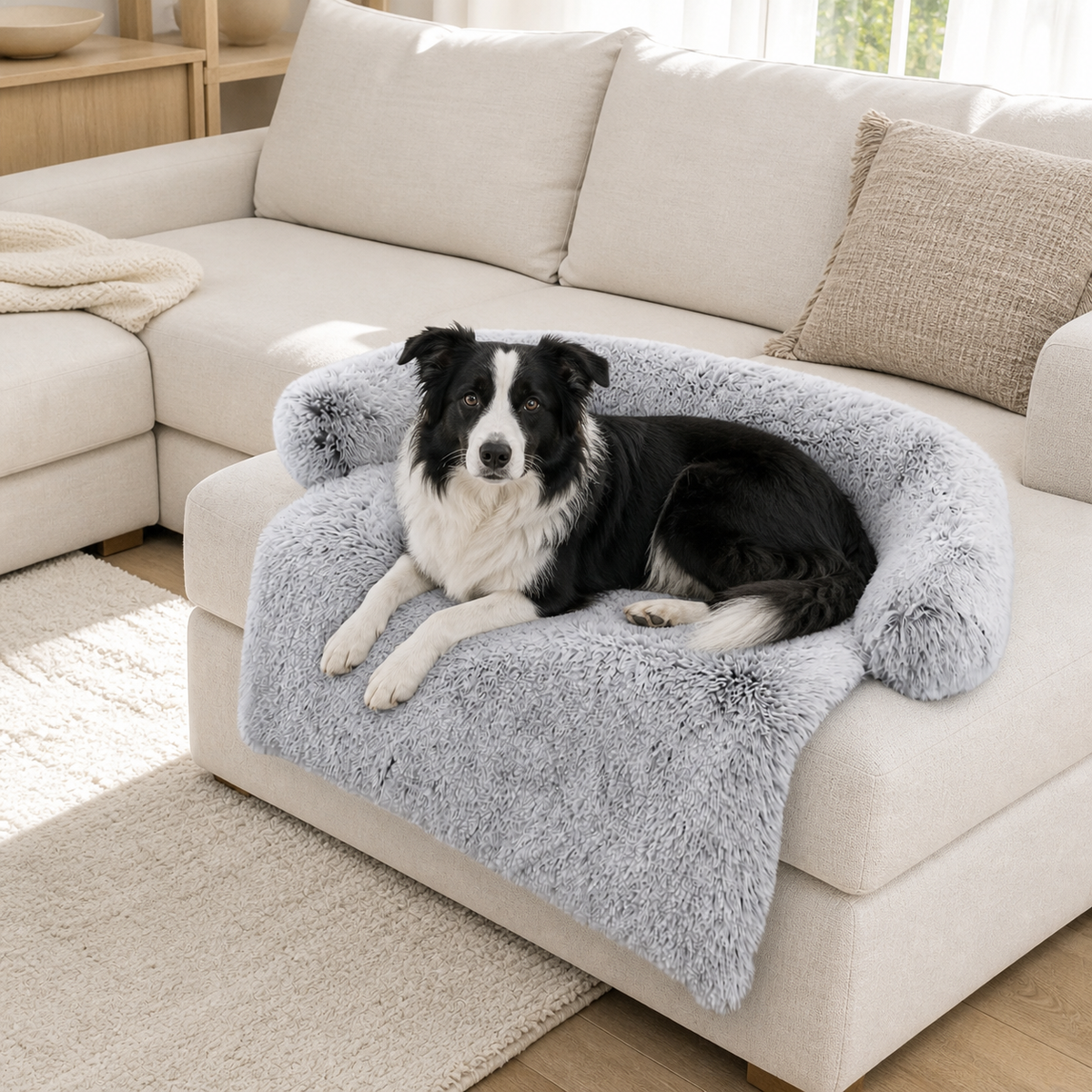 The Drape Plush Bolster Bed