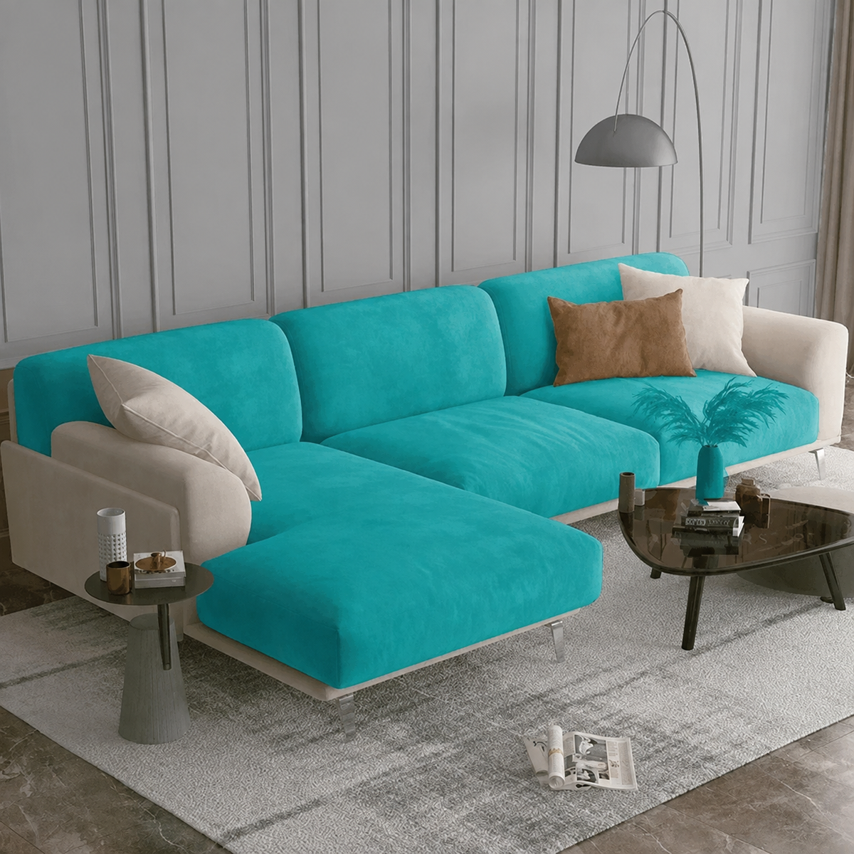 The Velvet Sofa Cushion Cover